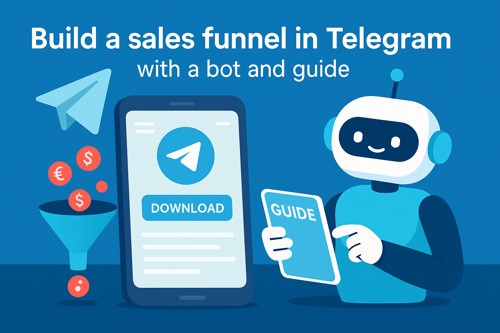 🤖 Как собрать автоворонку продаж в Telegram с ботом и гайдом — инструкция за вечер