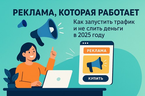 📢 Реклама, которая работает: как запустить трафик и не слить деньги в 2025 году