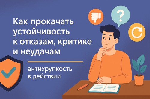 🛡️ Как прокачать устойчивость к отказам, критике и неудачам — антихрупкость в действии
