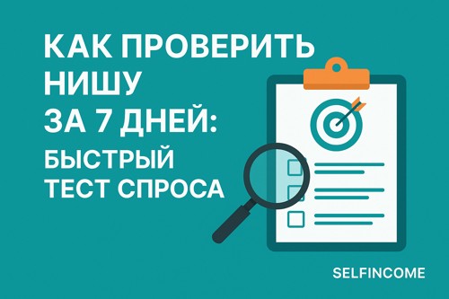 🚀 Как проверить нишу за 7 дней: быстрый тест спроса