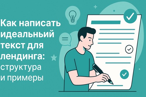 ✍️ Как написать идеальный текст для лендинга: структура и примеры