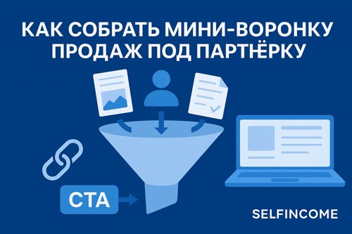 Как собрать мини-воронку продаж под партнёрку: структура, сервисы, шаблоны