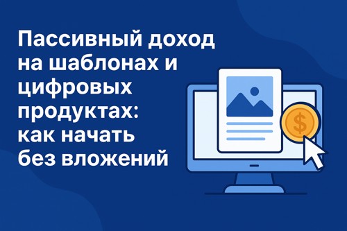 Пассивный доход на шаблонах и цифровых продуктах: как начать без вложений