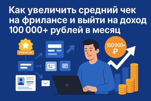 Как увеличить средний чек на фрилансе и выйти на доход 100 000+ рублей в месяц