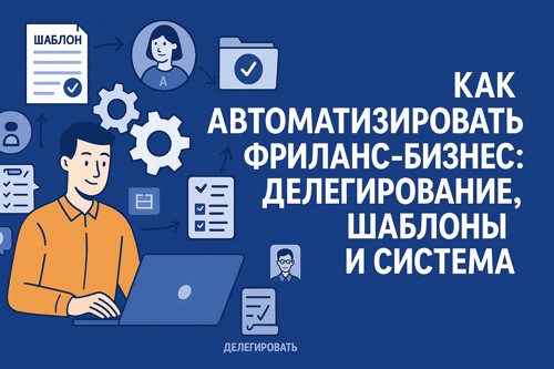 Как автоматизировать фриланс-бизнес: делегирование, шаблоны и система