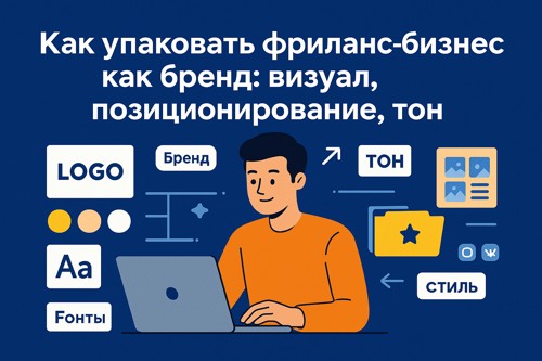 Как упаковать фриланс-бизнес как бренд: визуал, позиционирование, тон