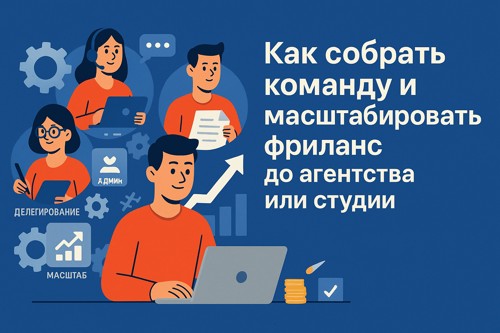 Как собрать команду и масштабировать фриланс до агентства или студии