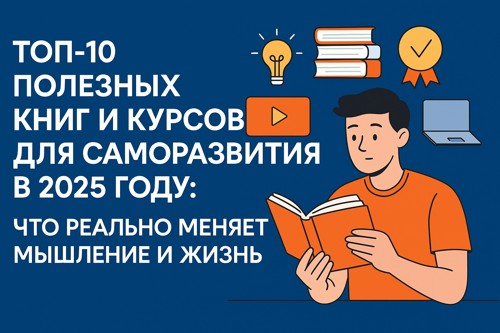 ТОП-10 полезных книг и курсов для саморазвития в 2025 году: что реально меняет мышление и жизнь