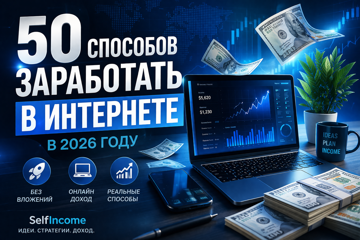 50 способов заработать деньги в интернете в 2026 году — полный список для новичков и предпринимателей